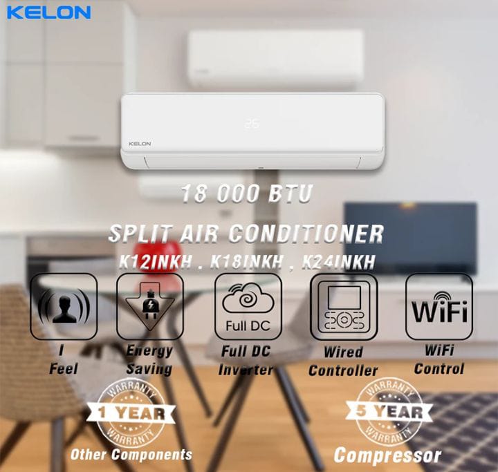 Kelon 18 000 BTU Split Air Conditioner