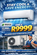 12000btu Inverter aircon including back to back installation